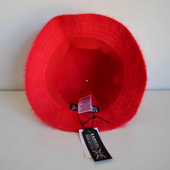 NWT Kangol Furgora Casual Scarlet Red Unisex Bucket Hat, Size Medium - Picture 5 of 10